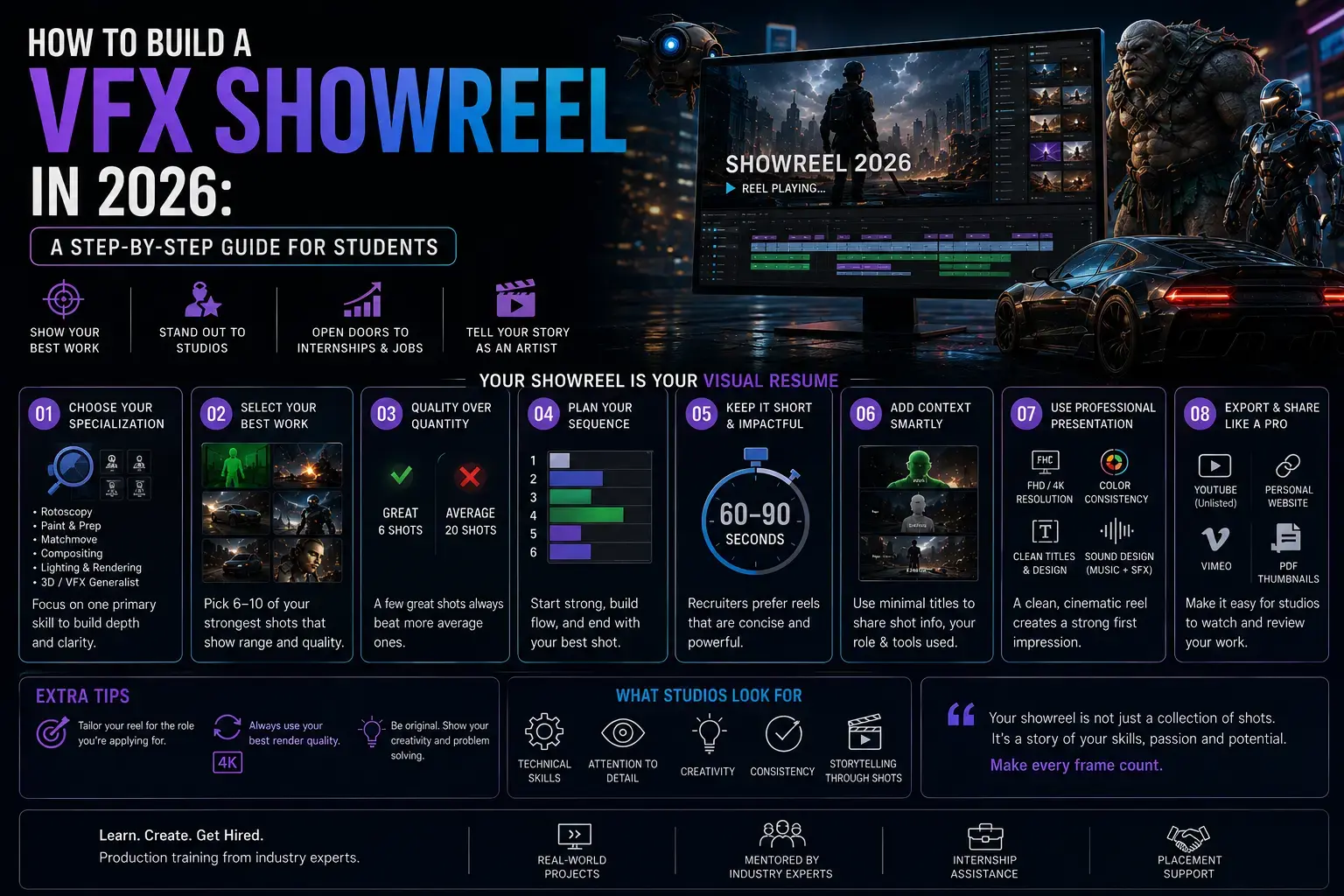 How to Build a VFX Showreel in 2026: A Step-by-Step Guide for Students