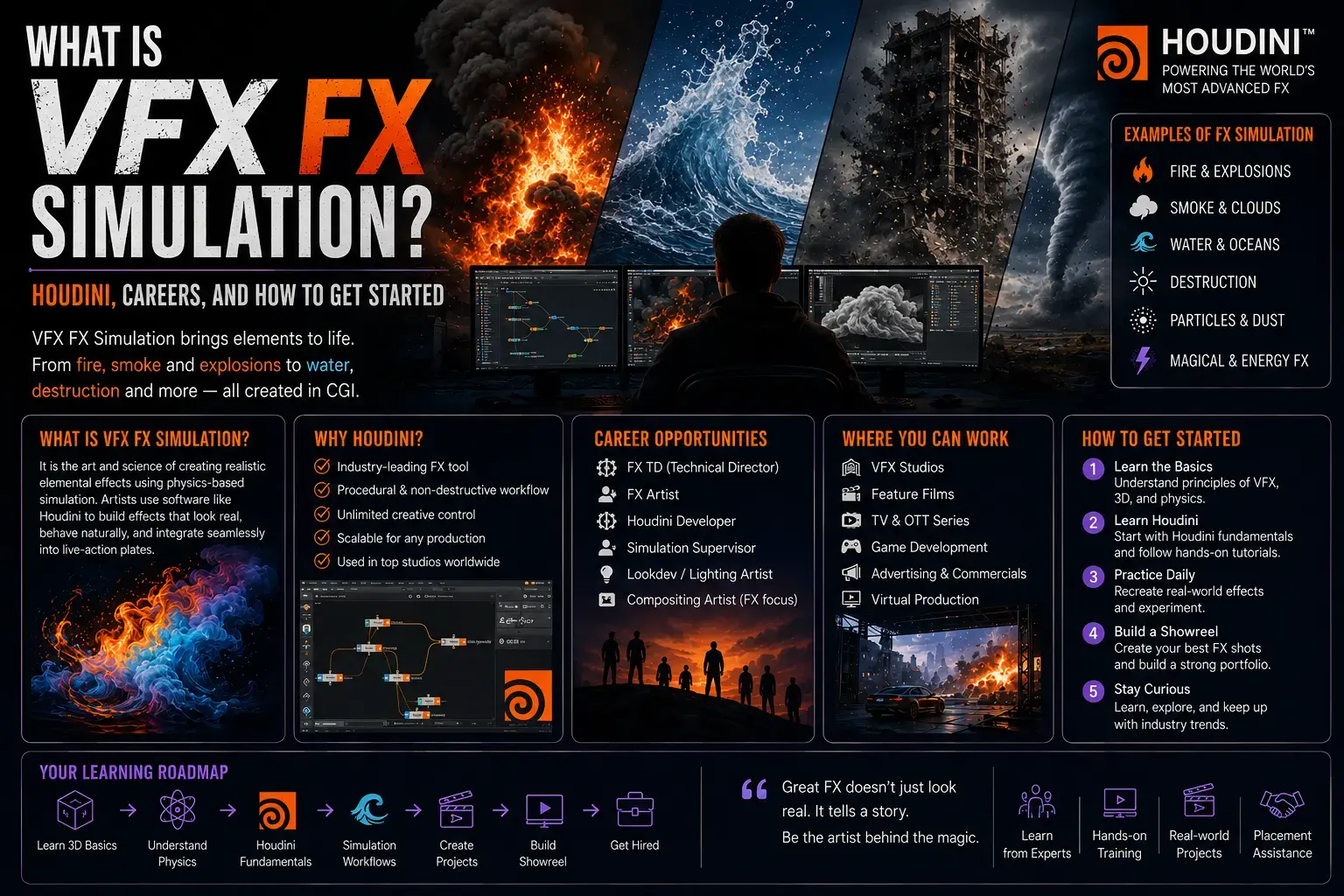 What Is VFX FX Simulation? Houdini, Careers, and How to Get Started