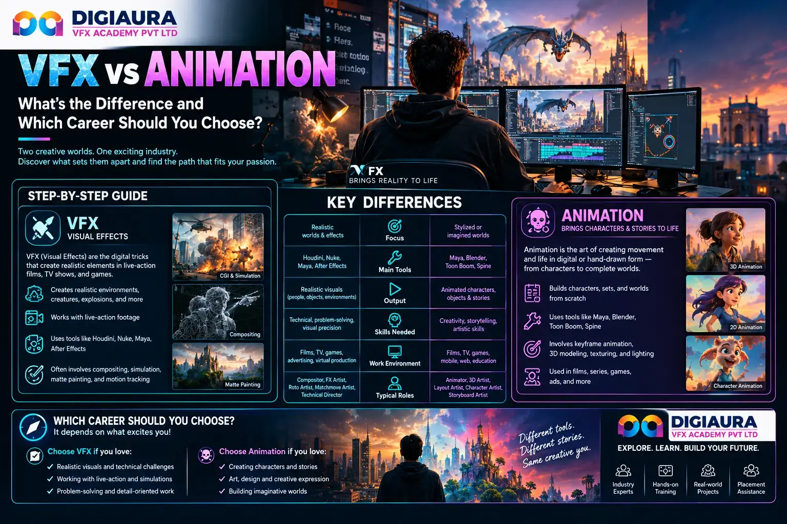 VFX vs Animation: What's the Difference and Which Career Should You Choose?